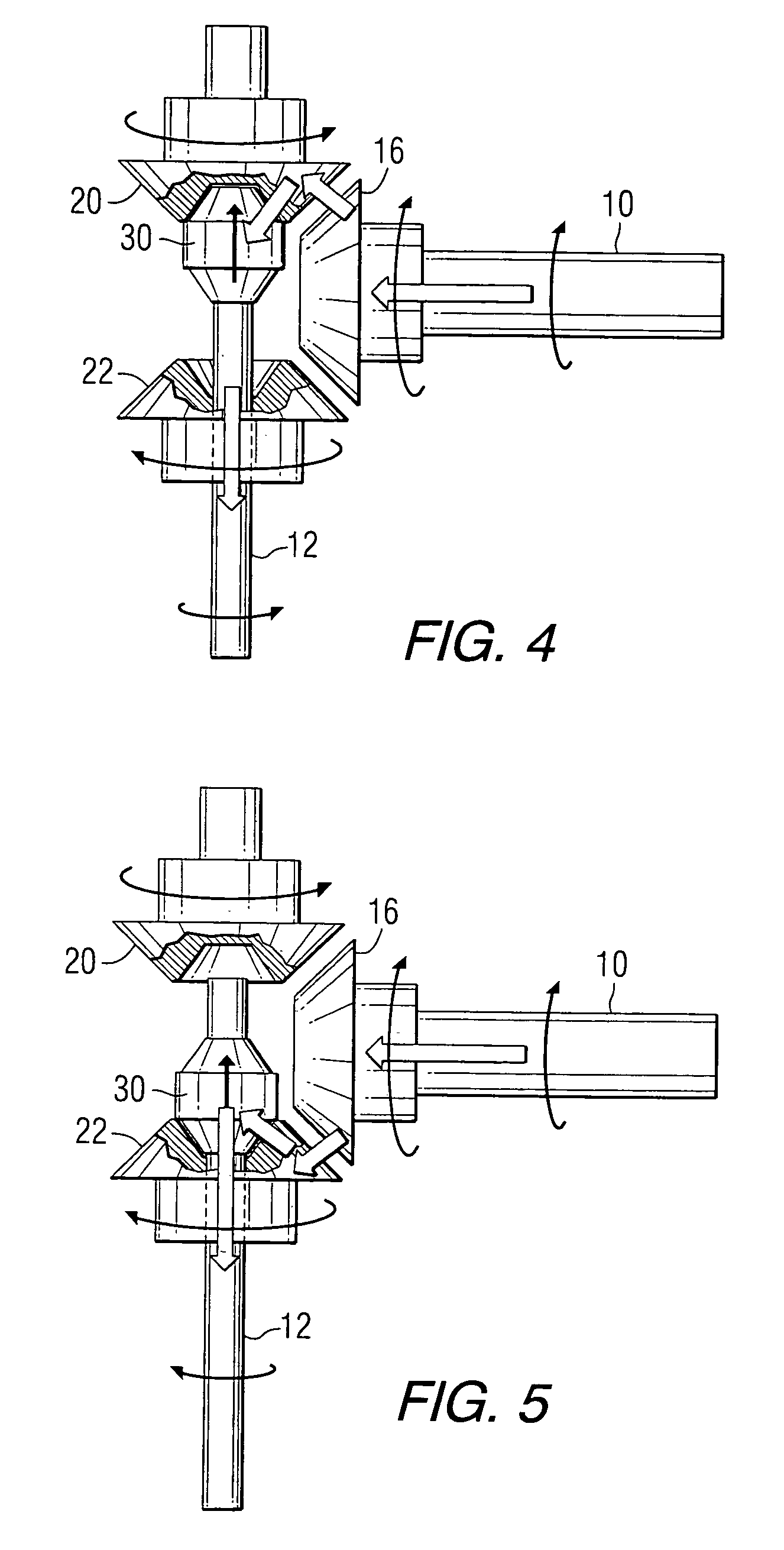 Marine transmission with a cone clutch used for direct transfer of torque