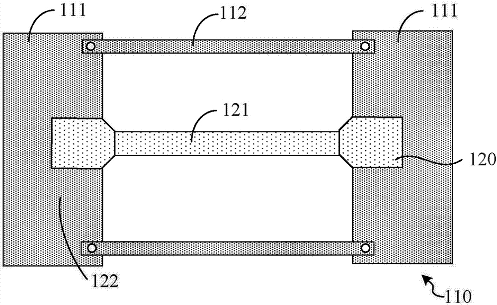Testing system, testing method, testing structure and manufacturing method of thin film material