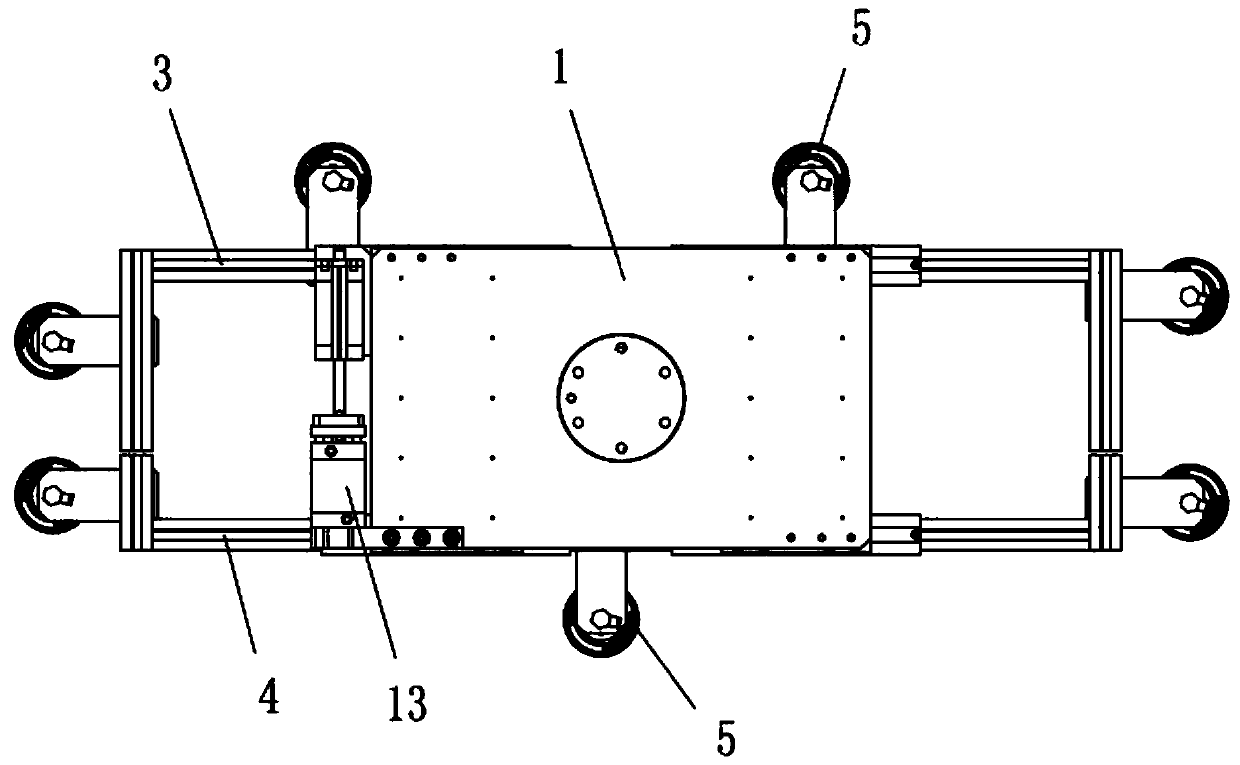 Multifunctional robotic sucking disc rack