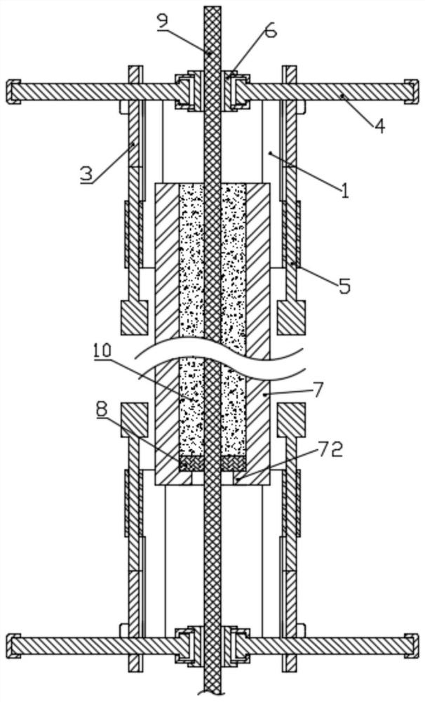 Central positioning mechanism, wire harness pouring device and wire harness pouring method