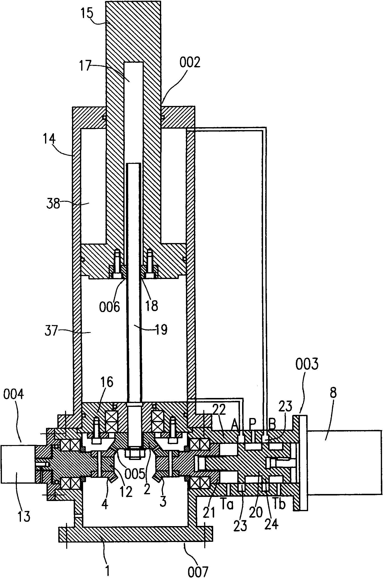 Servo hydraulic transmission mechanism