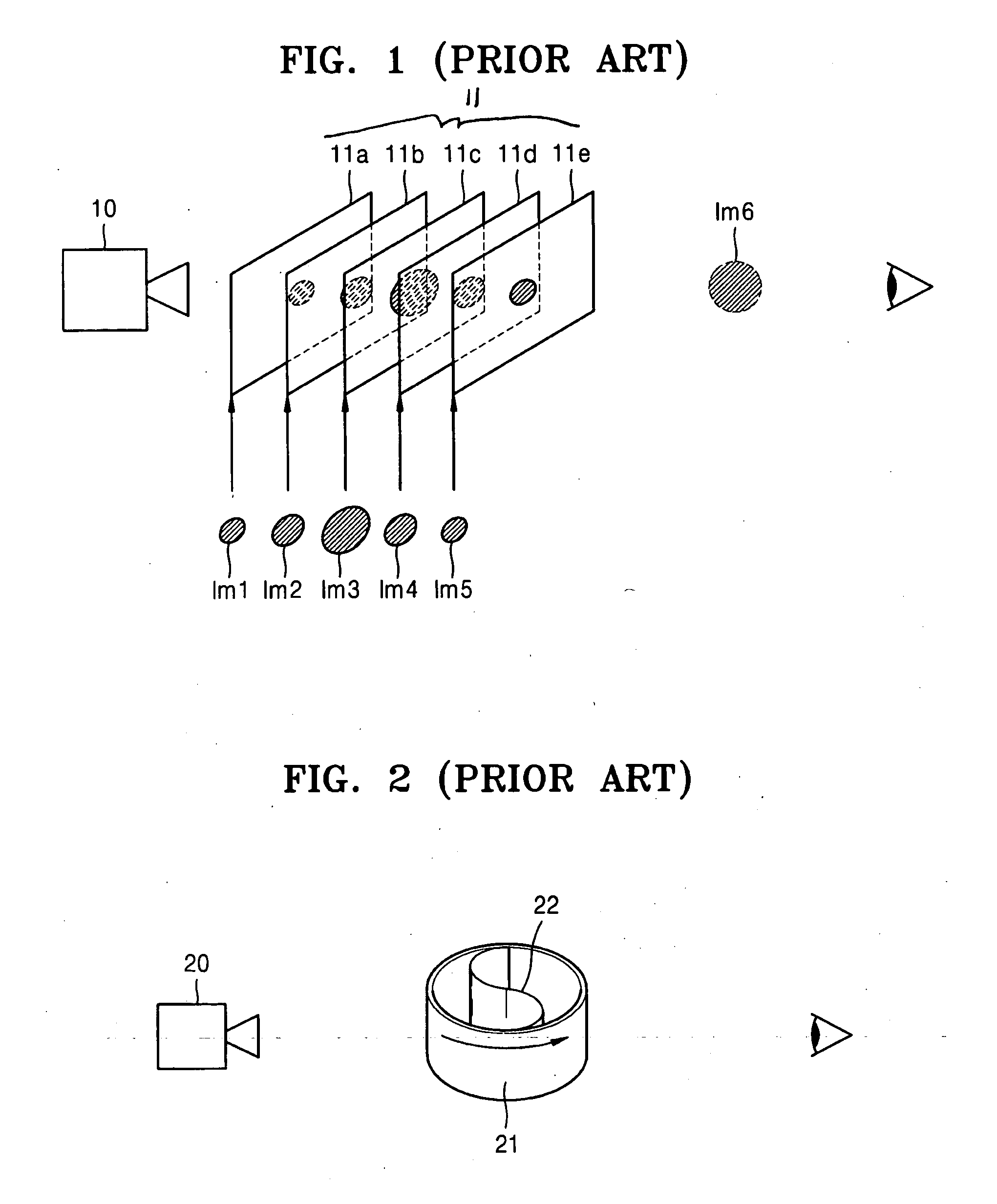 Volumetric three-dimentional display panel and system using multi-layered organic light emitting devices