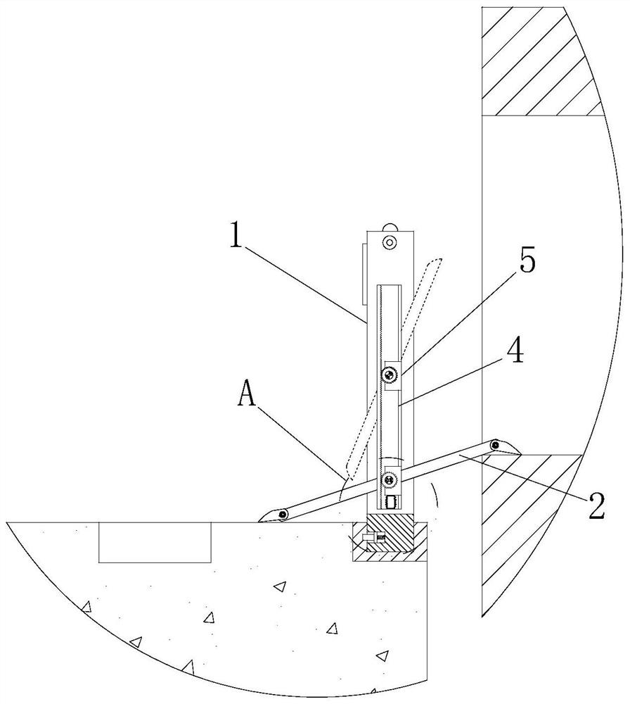 Platform crossing gangway foot plate device for door of railway ordinary-speed passenger train