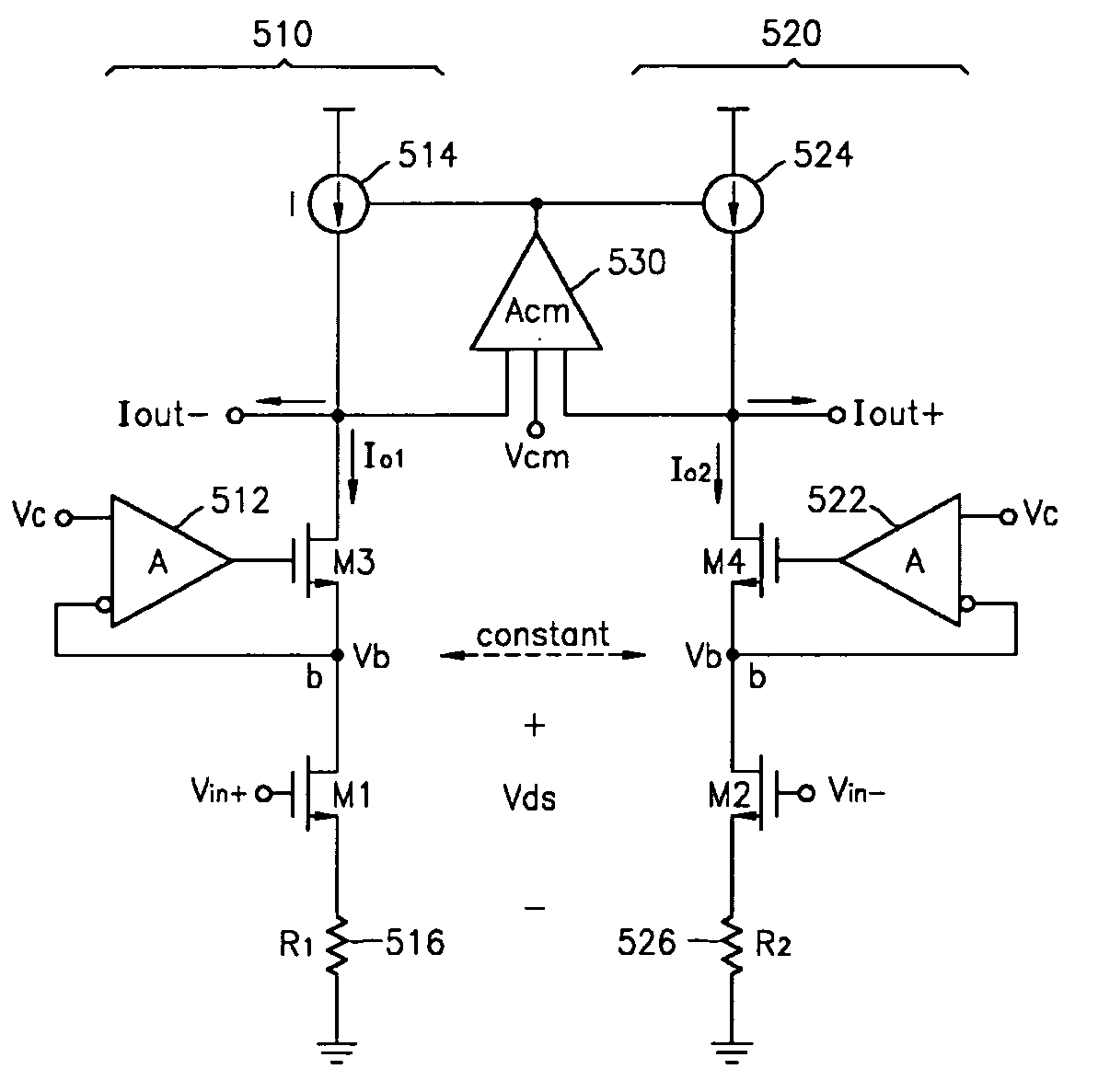 Method of acquiring low distortion and high linear characteristic in triode-typed transconductor
