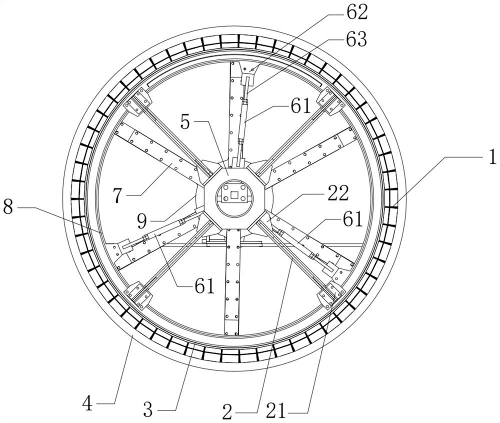 Novel cylinder structure of rotary screen drying machine