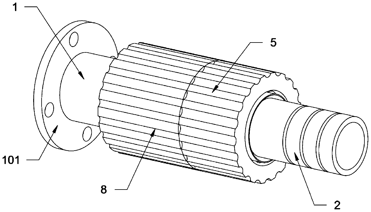 Fast joint for high pressure variable frequency water pump in mine environment