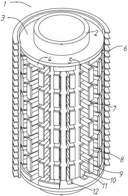 Cylindrical heat source thermoelectric generation device