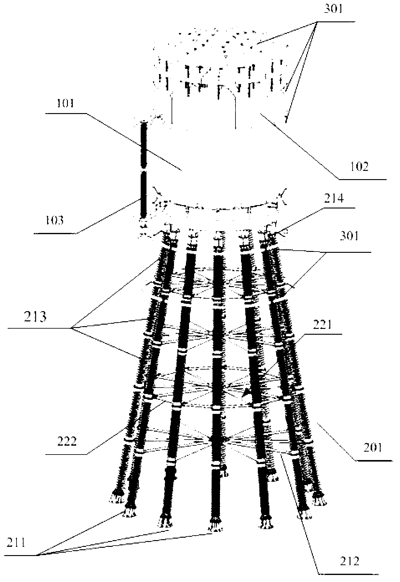 Extra-high-voltage dry hollow smoothing reactor