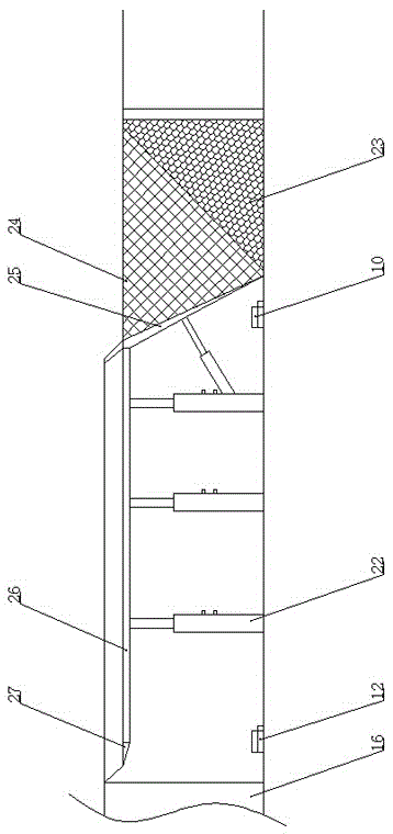 Metal mine transverse drift four-mining one-reserving retreat mining structure and method