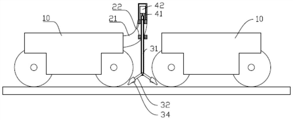 Anti-gust emergency braking device of rail-mounted gantry crane
