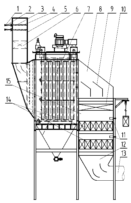 SCR (silicon controlled rectifier) denitration system of cement kiln gas