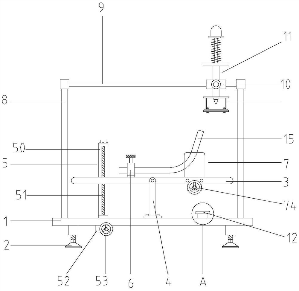 A non-standard elbow flange welding positioning tool