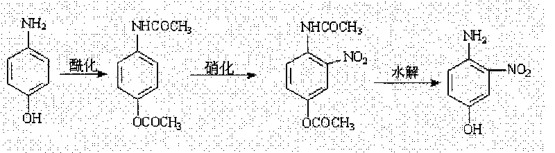 Process of preparing 4-amino-3-nitro phenol