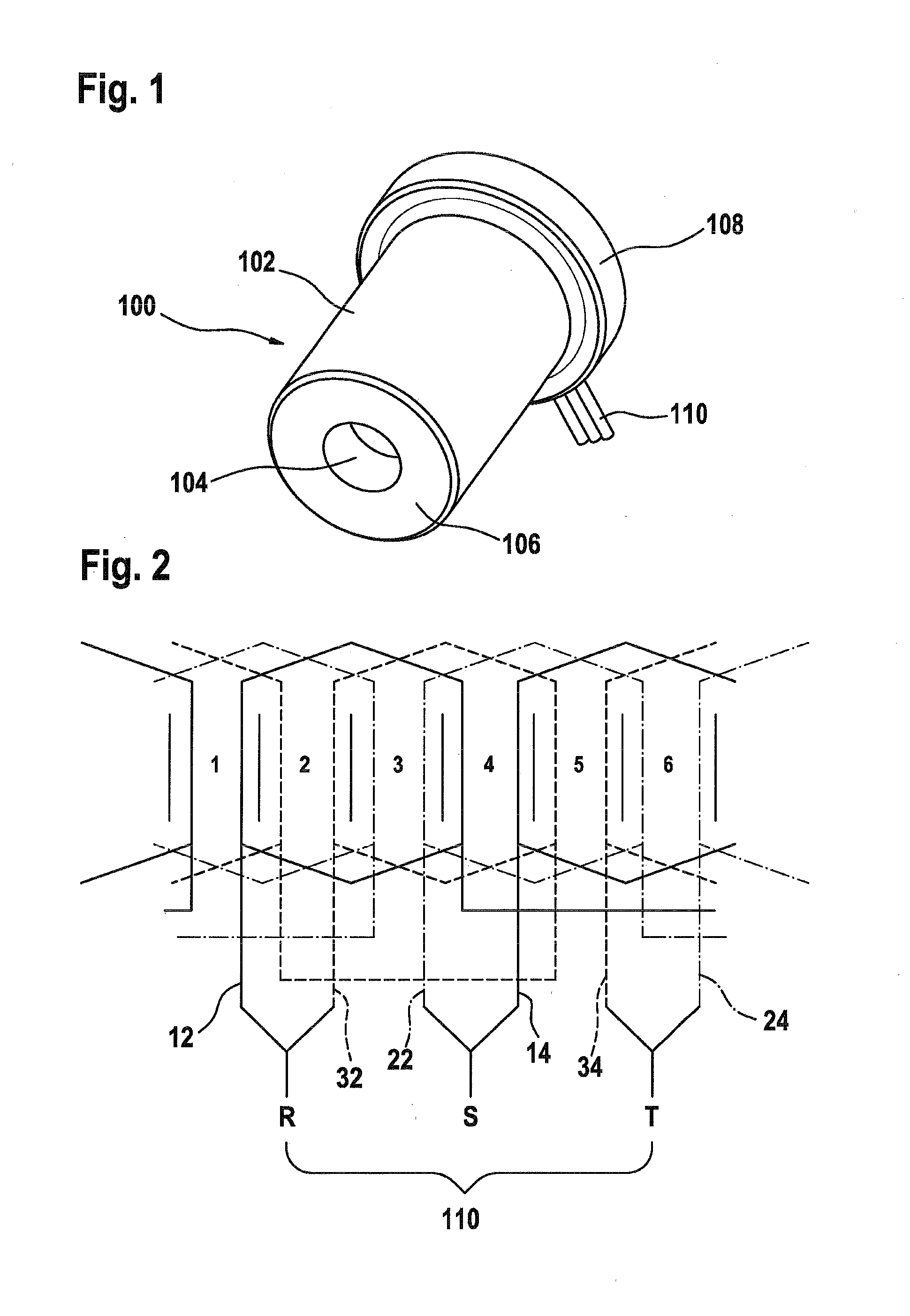 Winding body for an electric motor and method for producing a winding body for an electric motor