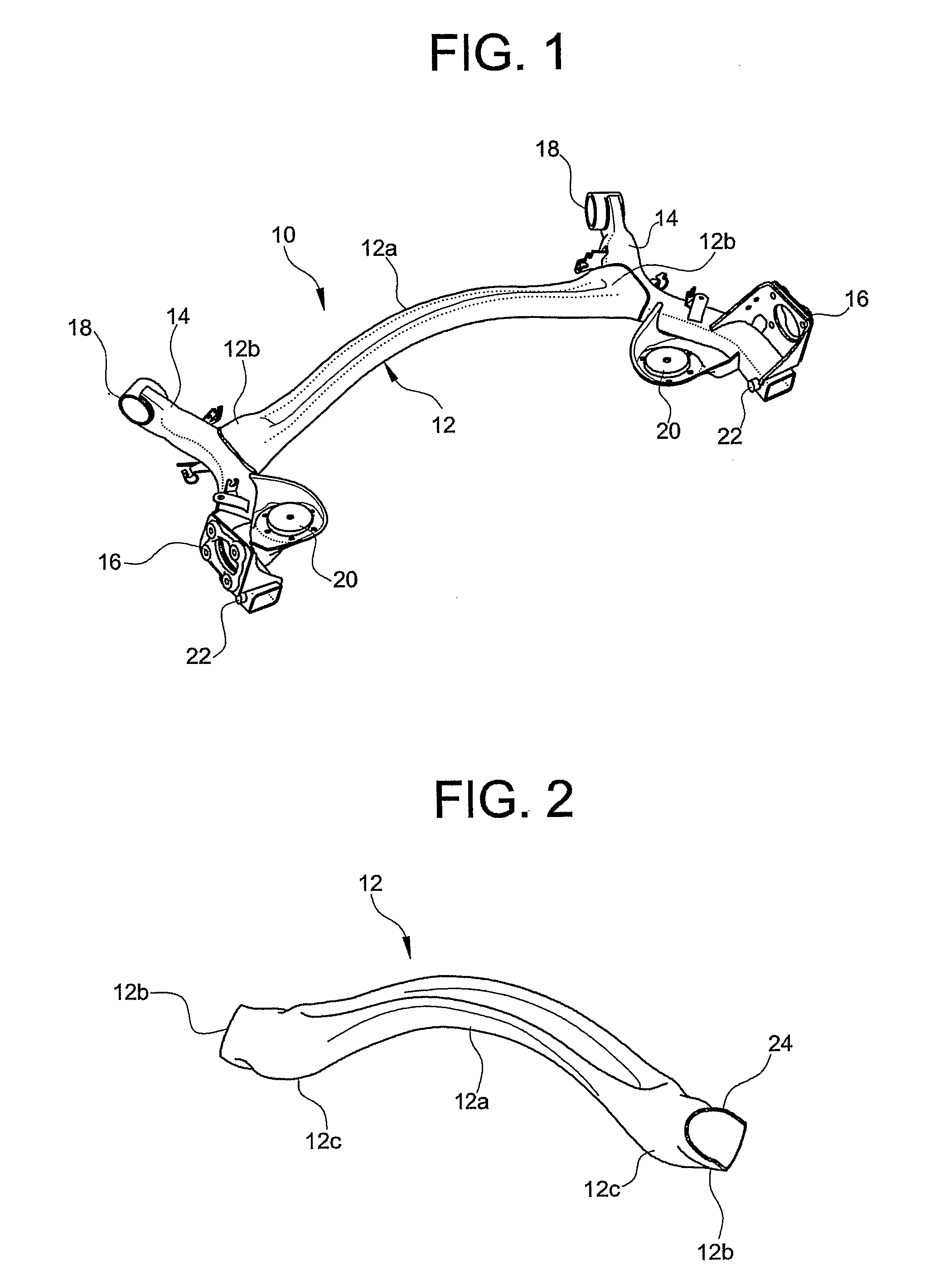 Cross-member for a rear twist-beam axle suspension for a motor-vehicle and method for its production