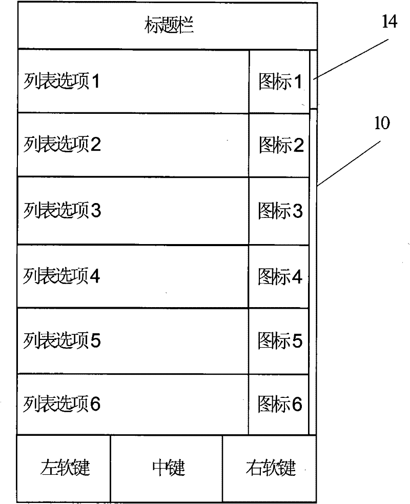 Mobile terminal (MT) and method for realizing scrolling of user interface thereof