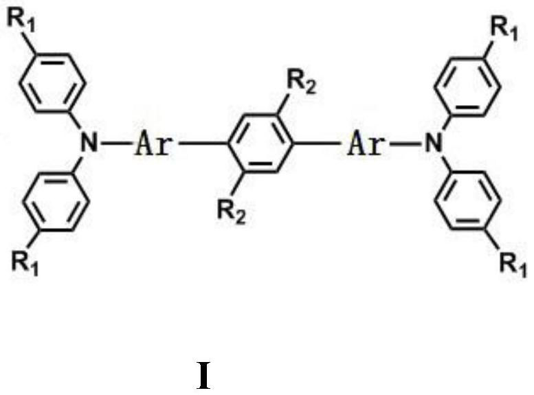 A kind of large sterically hindered alkoxyl substituted conjugated compound with triarylamine as terminal group and its application