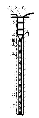 Loading method suitable for field mixed loading of explosive and tool used for method