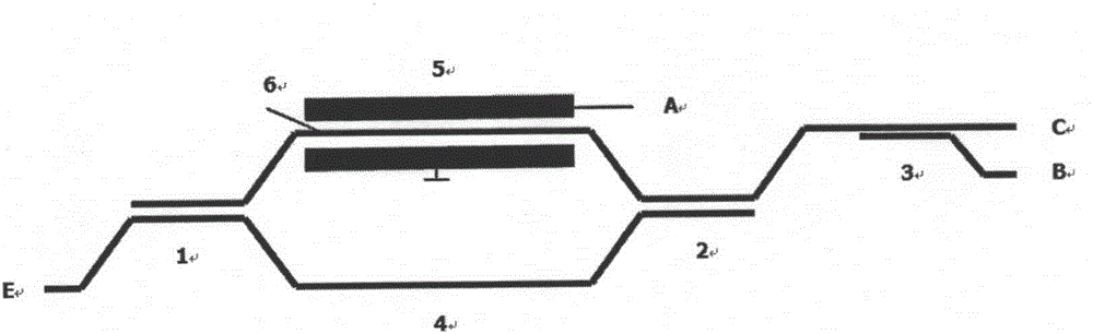 Electro-optical logic NOR door