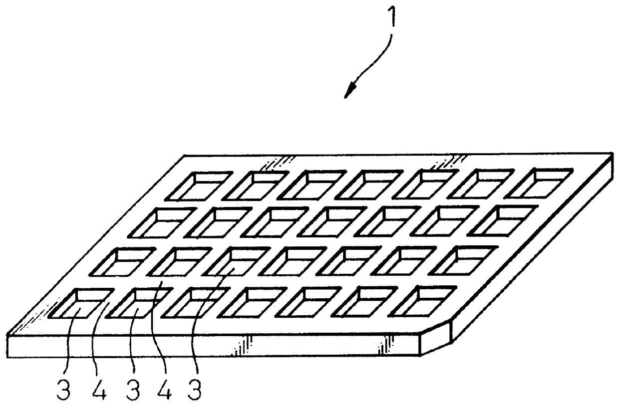 Carrier for electronic parts