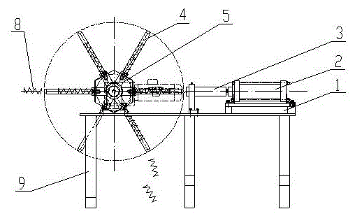 A spring press machine