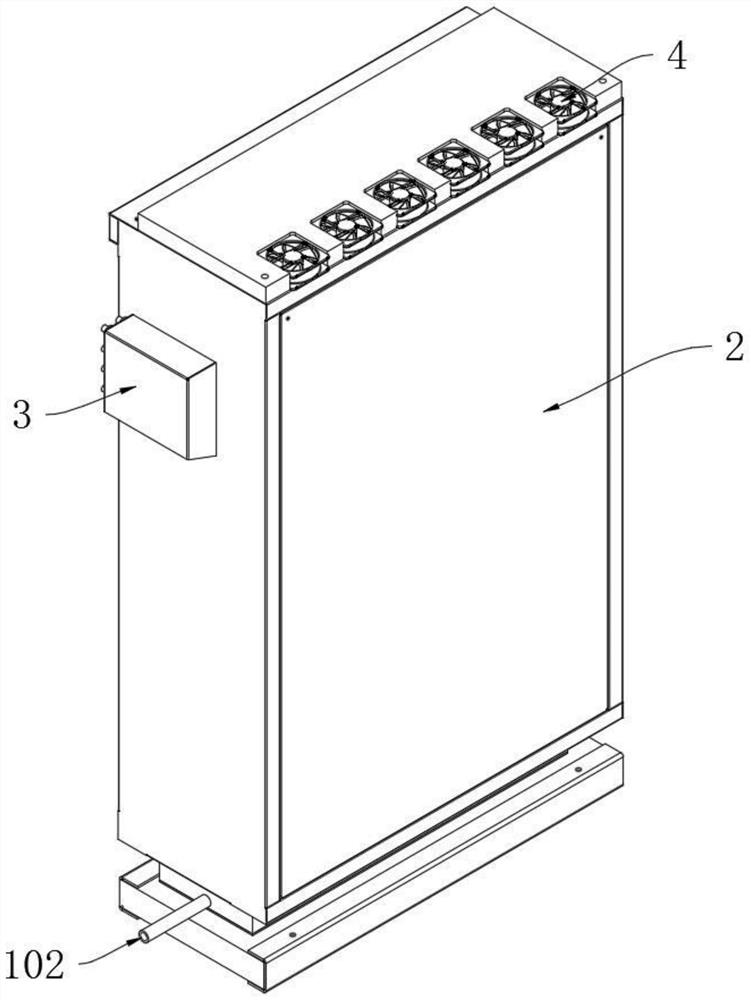 Power distribution cabinet with heat dissipation function for automobile manufacturing factory