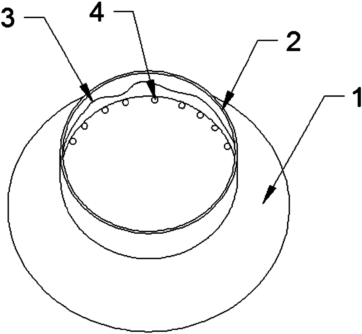 Vitreous cut lens ring providing fundus illumination and application method thereof