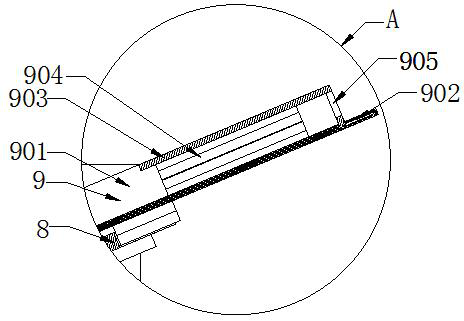 Assembled acupuncture and moxibustion box with built-in acupuncture and moxibustion frame and self-cleaning function and cleaning method