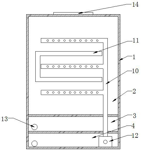 Assembled acupuncture and moxibustion box with built-in acupuncture and moxibustion frame and self-cleaning function and cleaning method