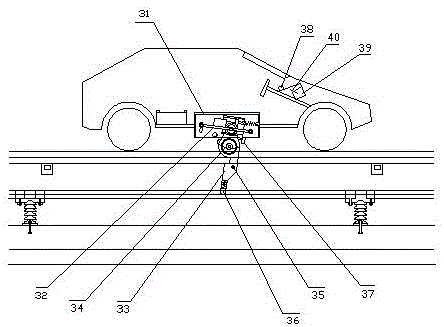 Automatic charging slot of pavement for electric vehicle