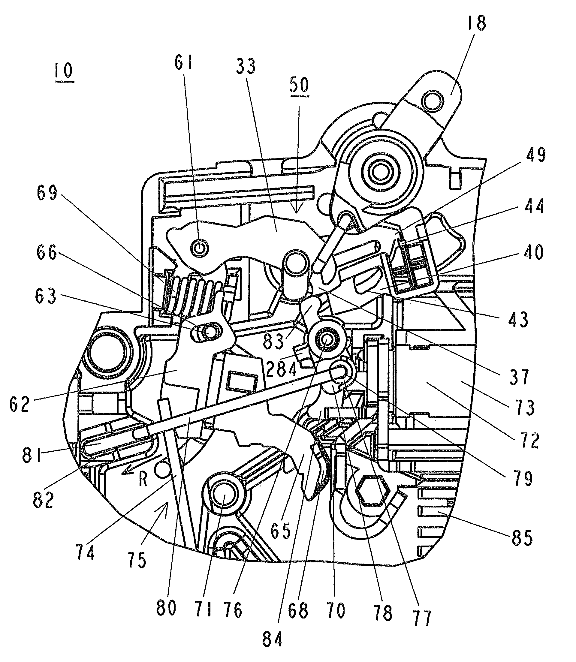Electrical service switching device