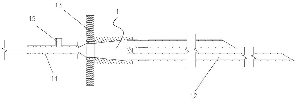 Denitration system flue gas multi-point sampling system