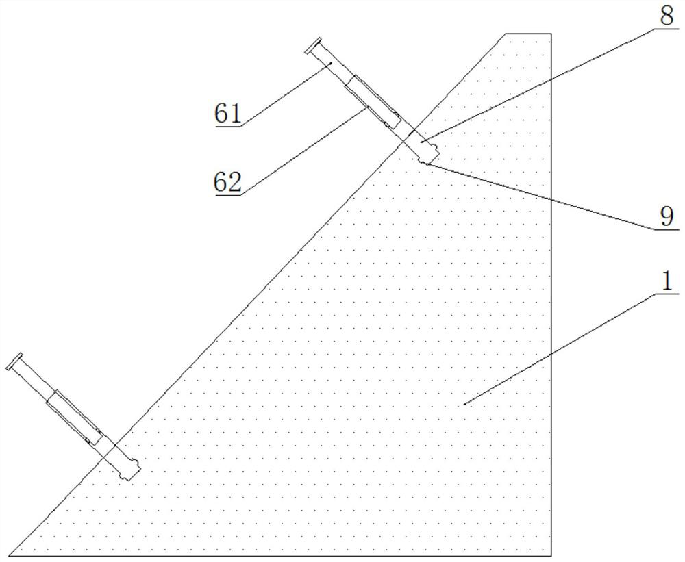 A highly stable ecological landscape slope protection structure