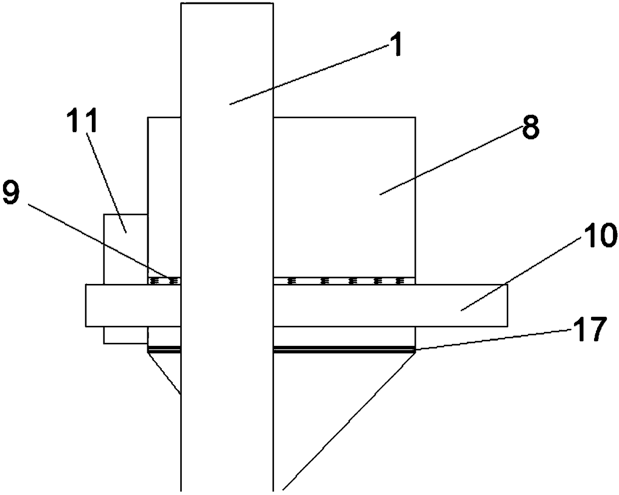 Tea leaf winnowing device stable and uniform in delivery