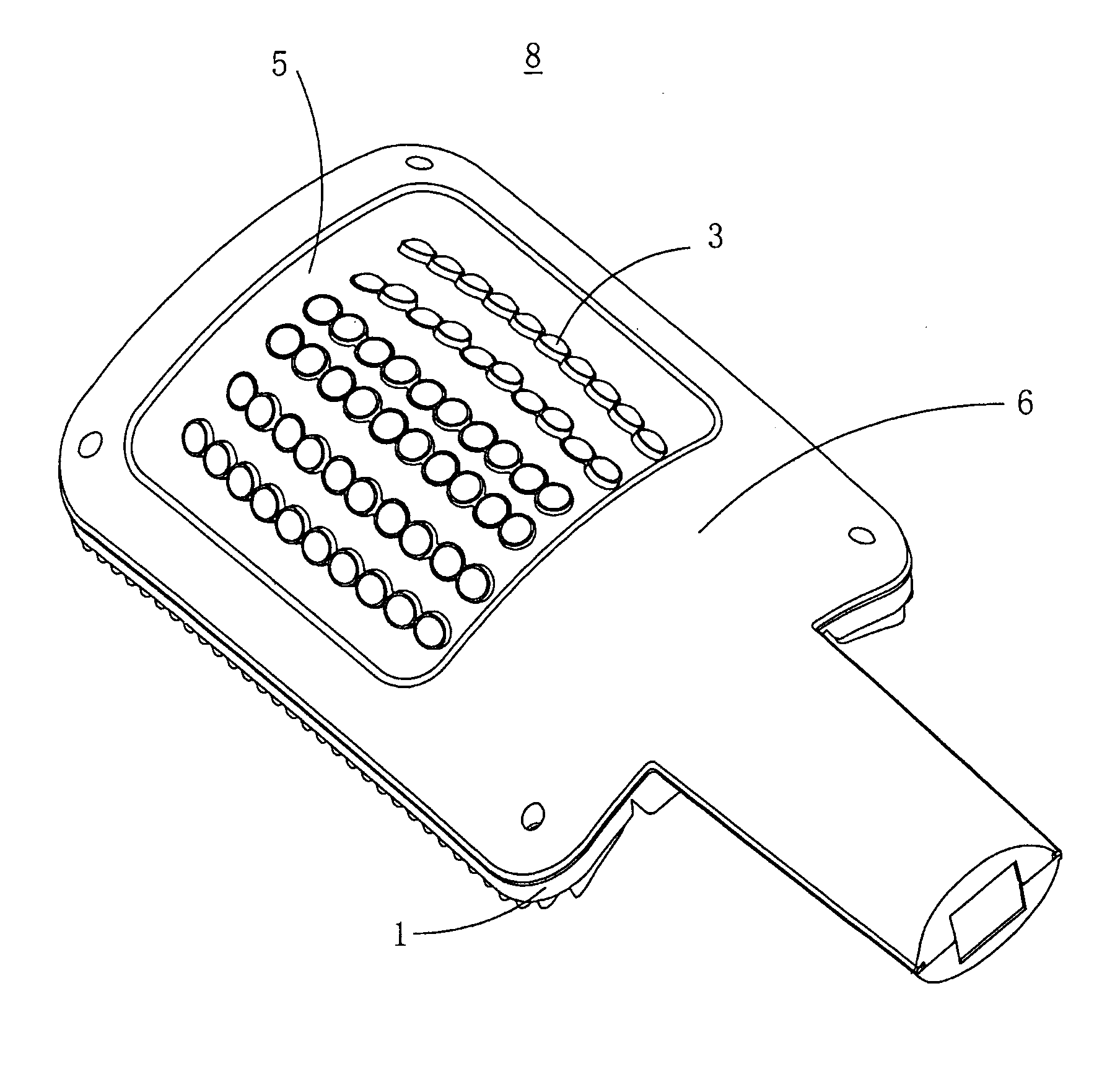 High-power light emitting diode (LED) street lamp and body frame thereof