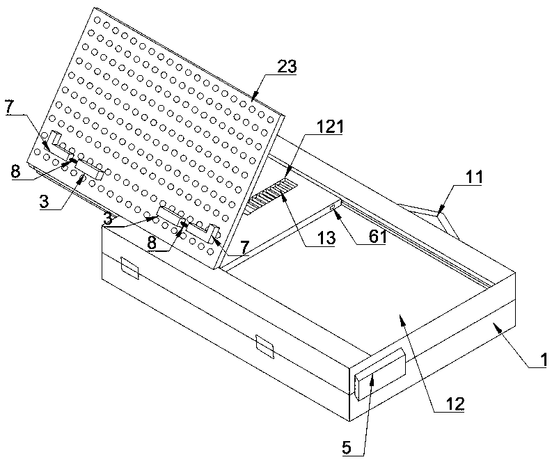 Intelligent notebook computer support frame bag