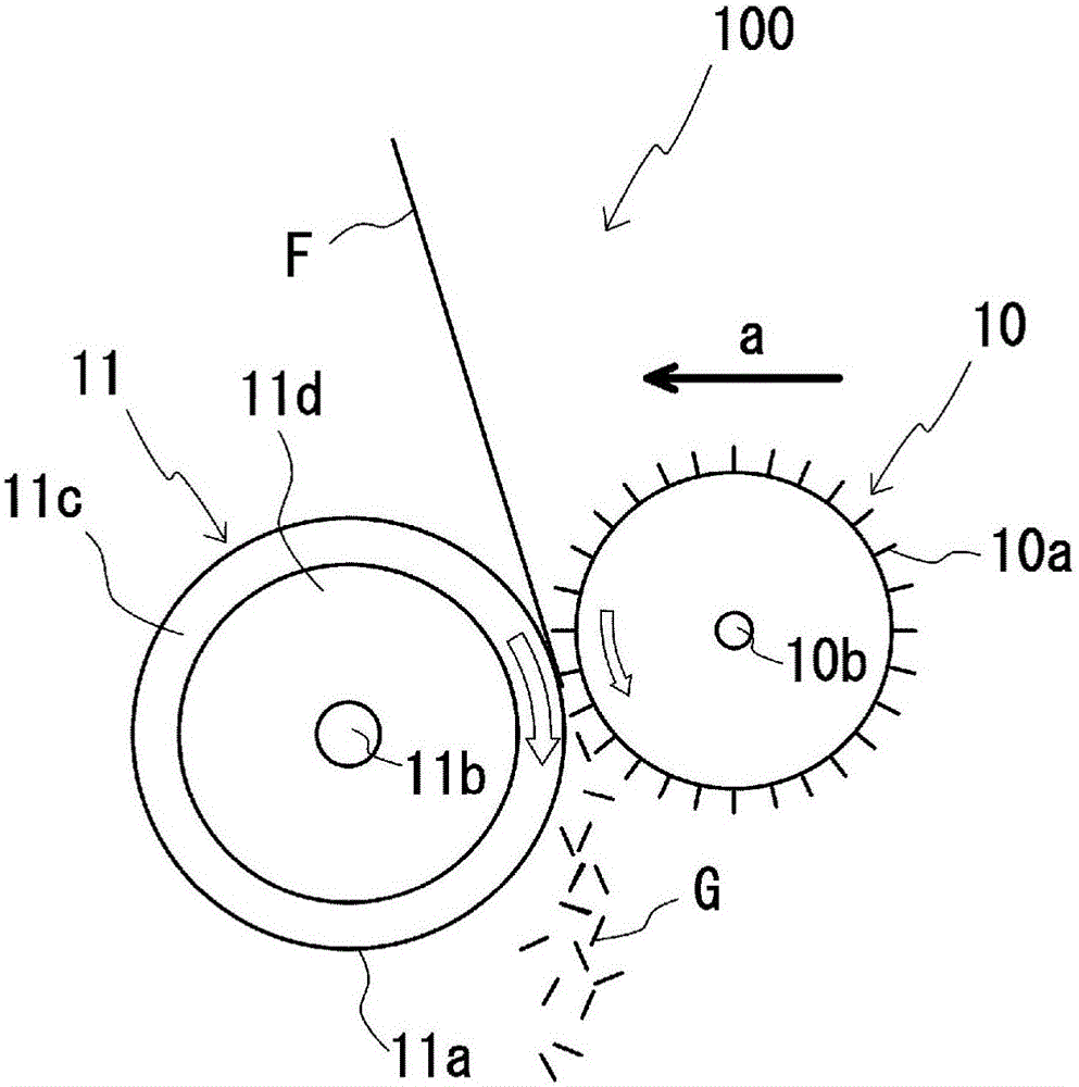 Production device and production method for chopped glass strands