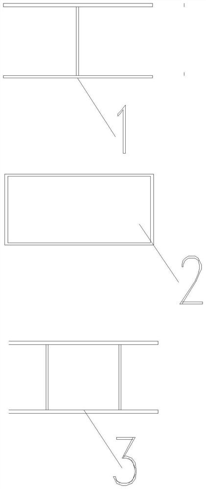 Novel composite steel keel-large plate structural system and construction method