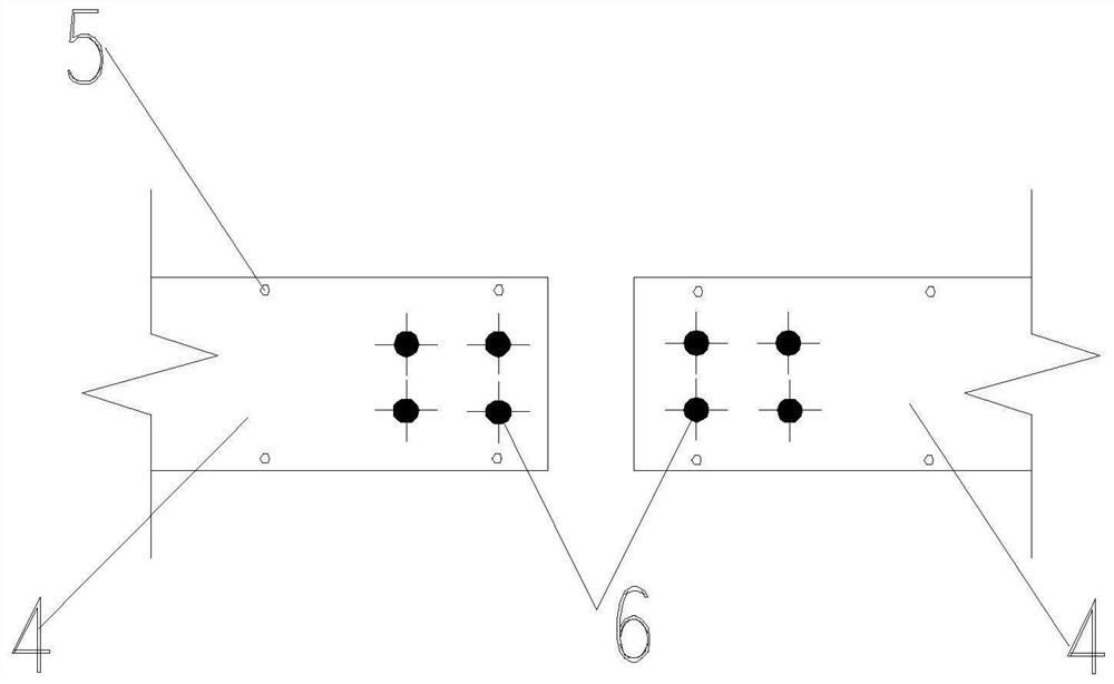 Novel composite steel keel-large plate structural system and construction method