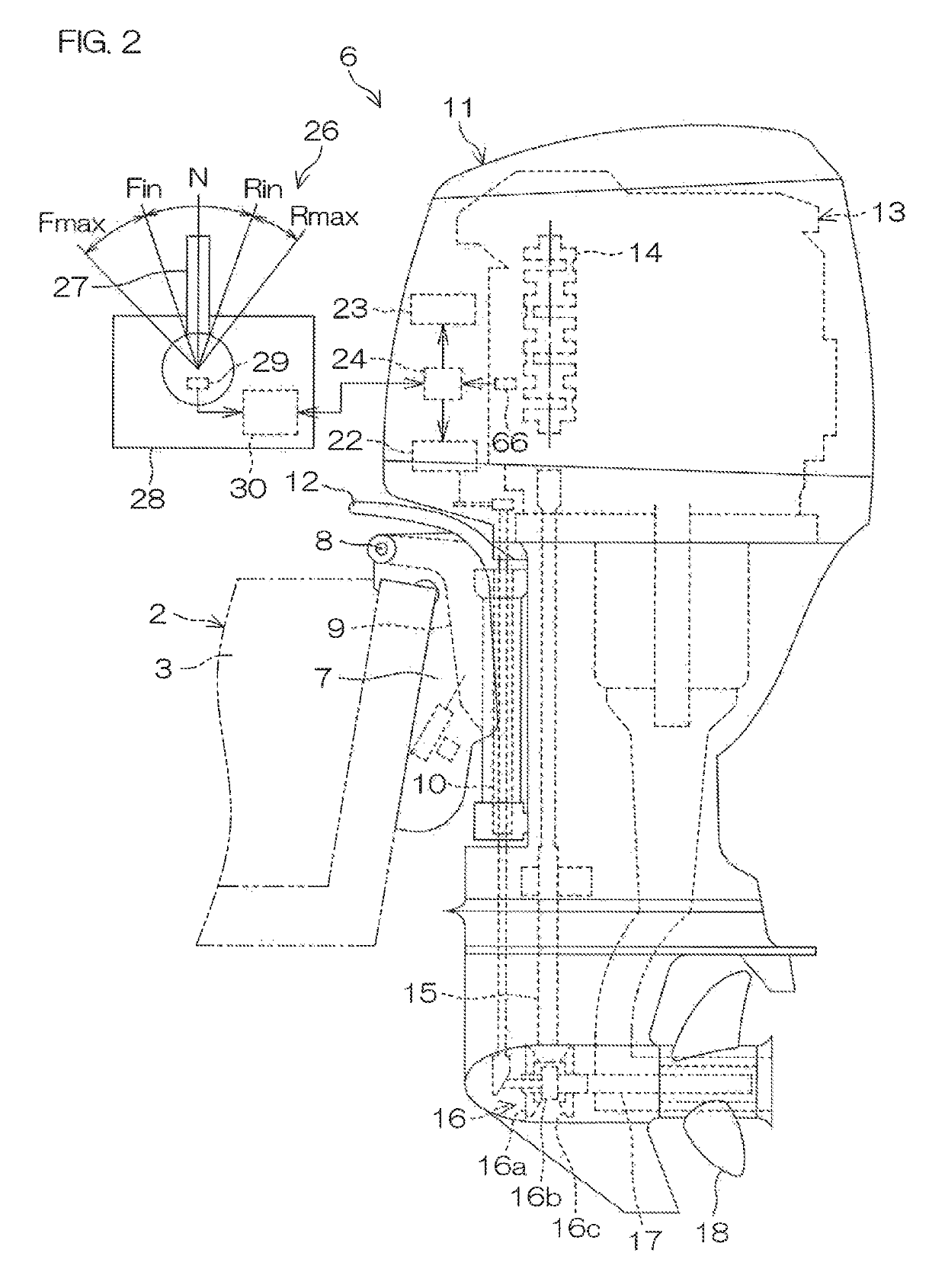 Steering system for vessel