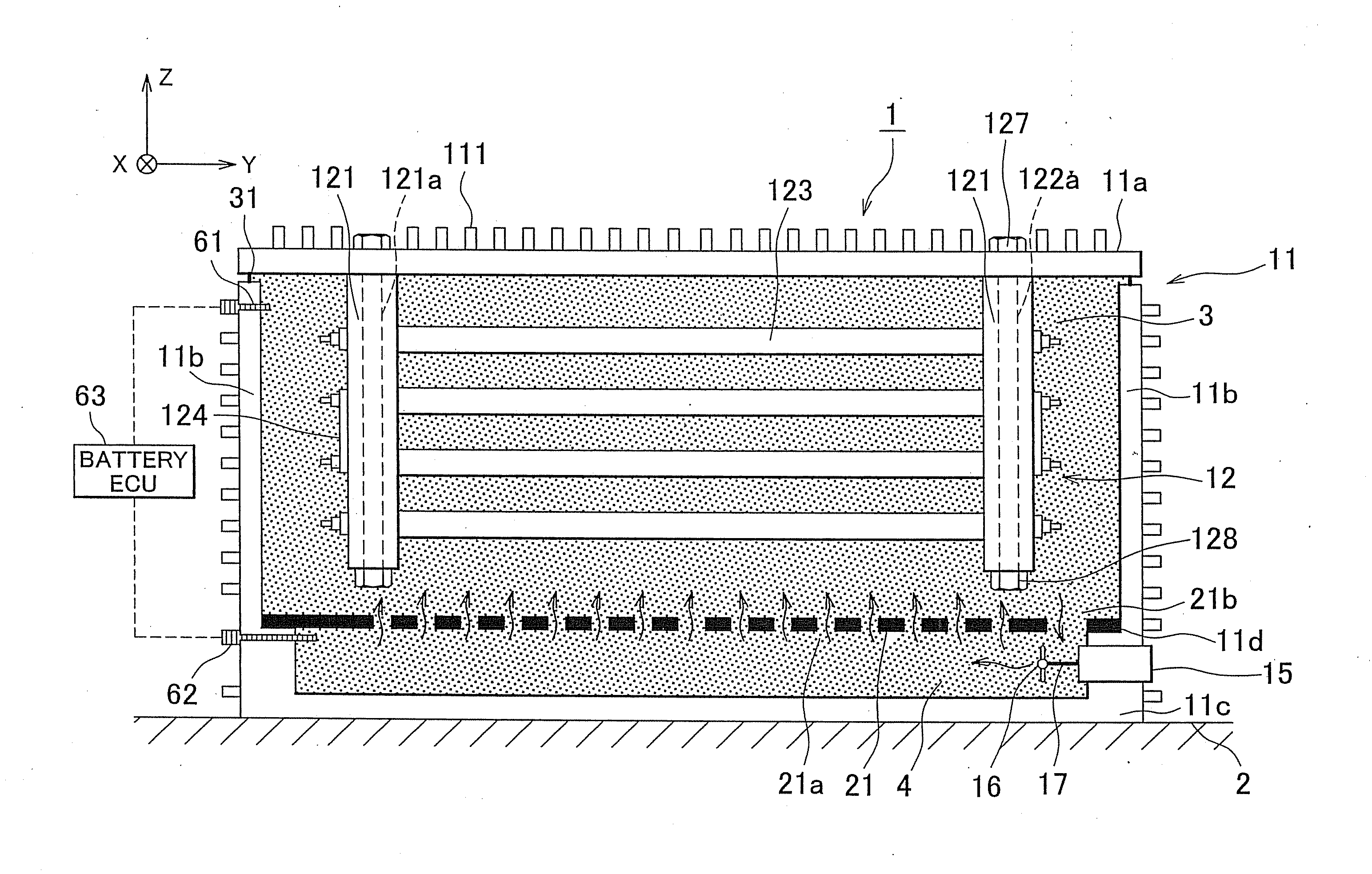 Power supply apparatus for a vehicle