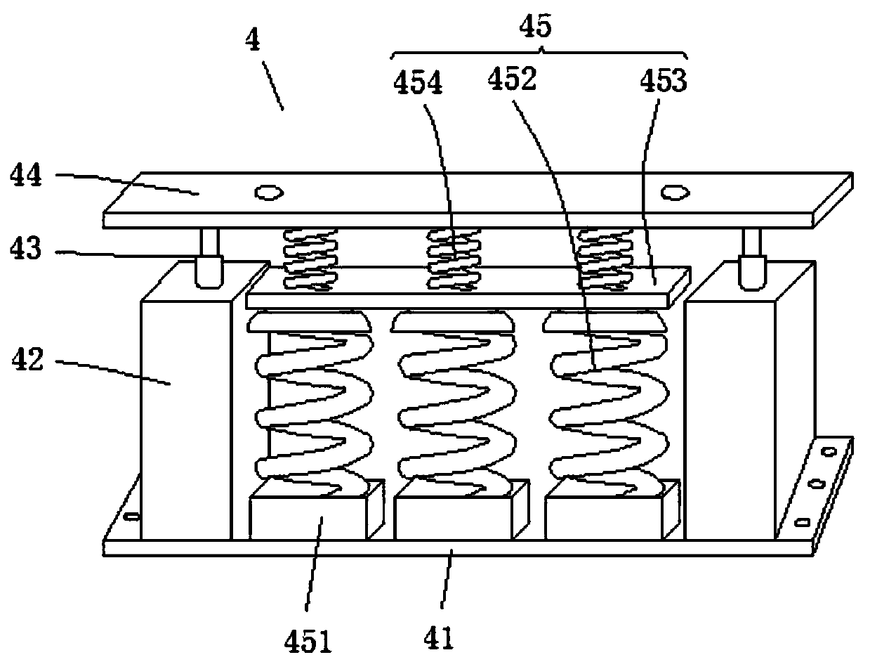 Road and bridge shock-proof support and mounting method thereof