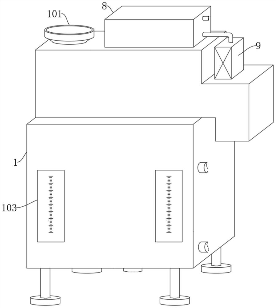 Oil-water separation and purification device for catering and purification method of oil-water separation and purification device