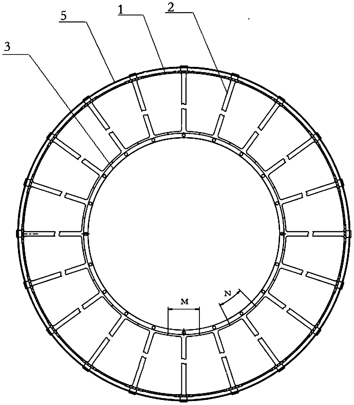 Engine inlet casing structure and assembly method thereof