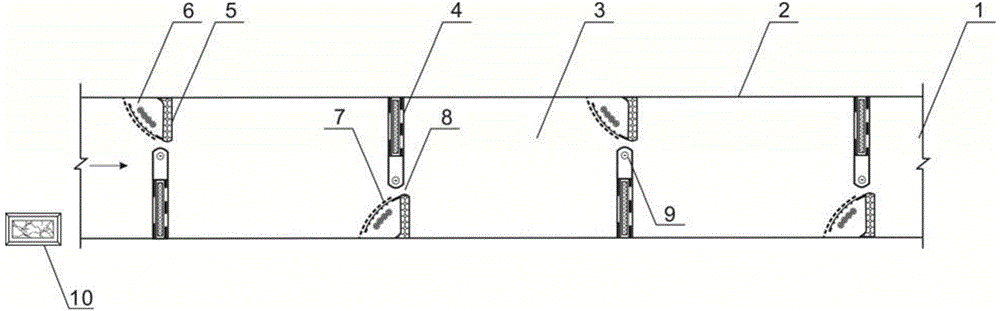 Driving assistance type vertical-seam fishway structure and fish gathering method thereof