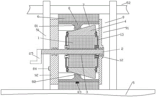 Suspended fixing device capable of performing indication and using method thereof