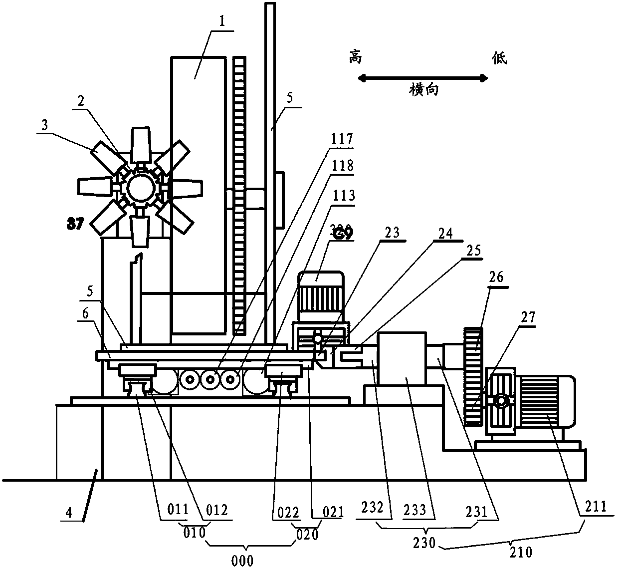 Embedded numerical-control printing pressing force adjustment and clearance tolerance elimination device