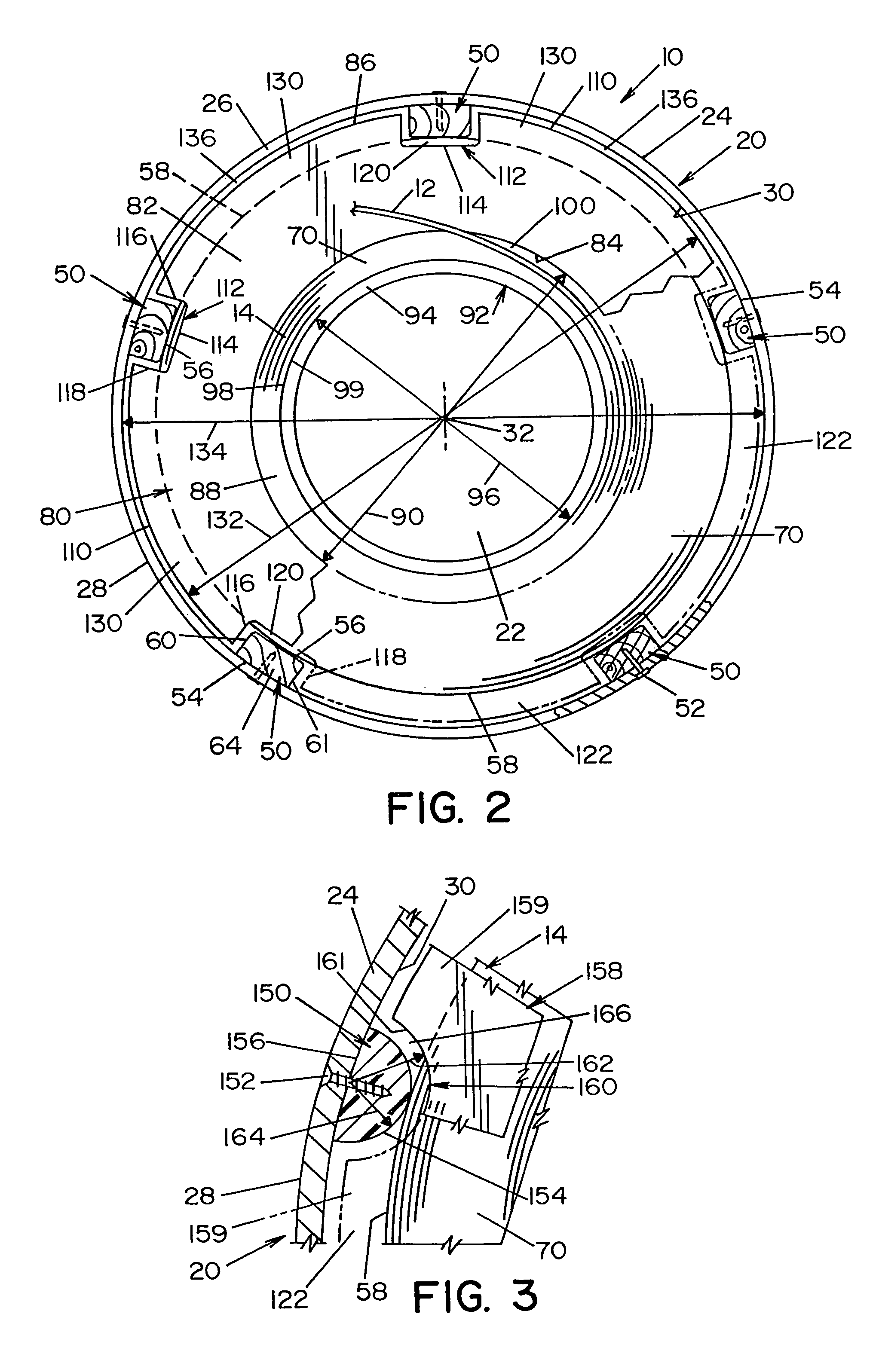 Welding wire container with ribbed walls and mating retainer ring