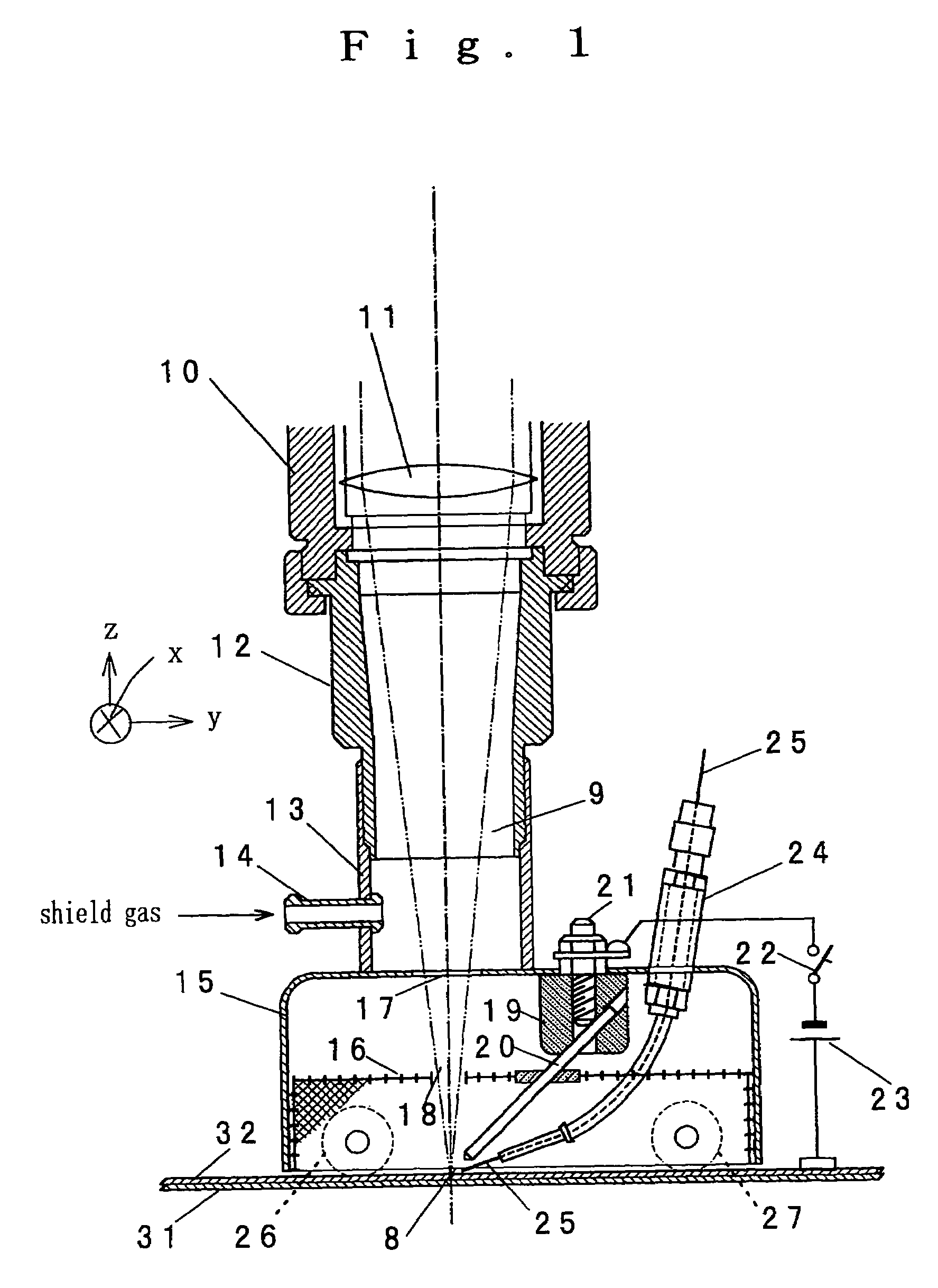 Method and apparatus for composite YAG laser/arc welding
