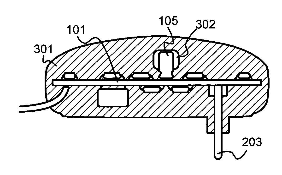 Protection of an inmoulded electric appliance against explosion